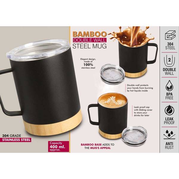 Bamboo Stainless Steel Coffee Mug Manufacturers, Suppliers in West Bengal