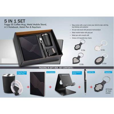 Black Leather Promotional Gift Set Premium Corporate Gifting Solution Manufacturers in Ahmedabad