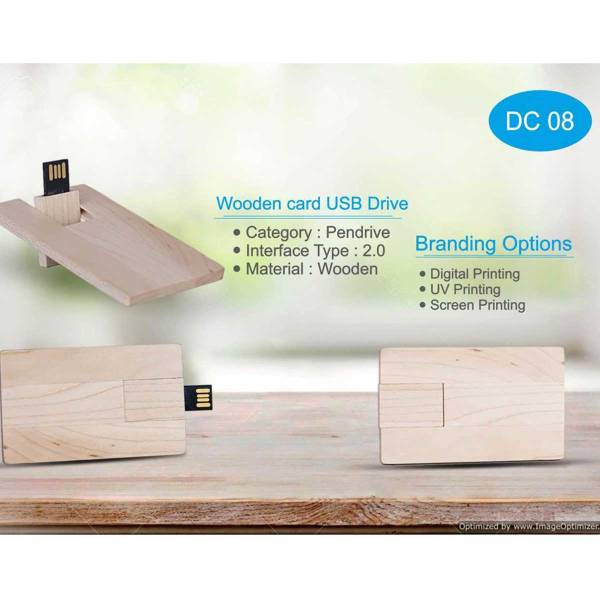 Card Shape Wooden Pendrive Manufacturers, Suppliers in Jasola