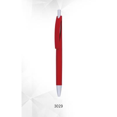 Custom Red Plastic Ballpoint Pen with Blue Ink Perfect for Promotional Use Manufacturers in Jasola