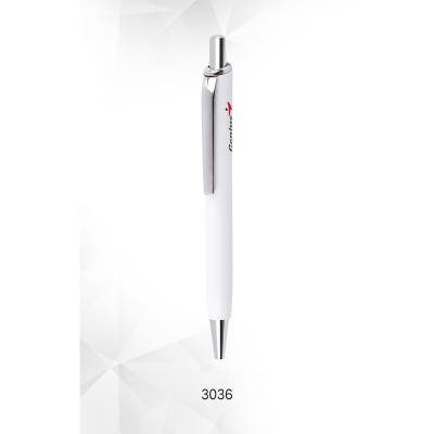 Customizable White Plastic Ballpoint Pen Blue Black and Red Ink Ideal for Writing Manufacturers in Chanakyapuri