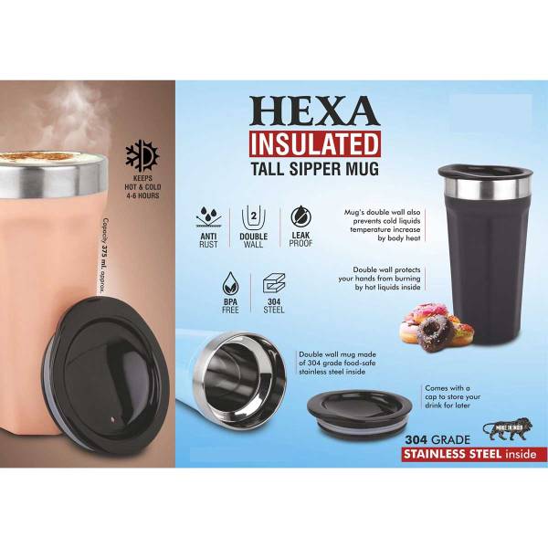 Hexa Tall Insulated Coffee Mug Manufacturers, Suppliers in West Bengal