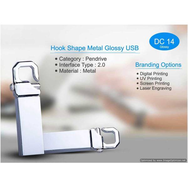 Hook Shape Metal Pendrive Manufacturers, Suppliers in Jasola