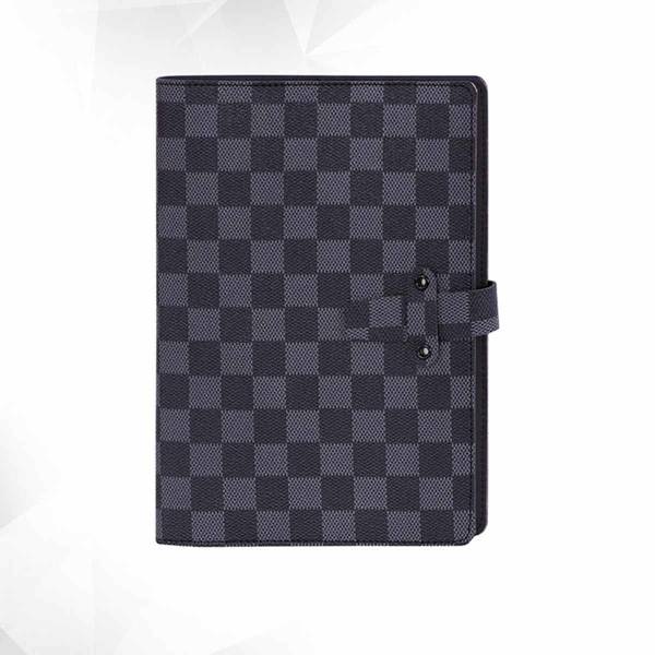 Loose-Leaf Book High-Grade Leather Cover Checkered Notebook Book Manufacturers, Suppliers in Delhi