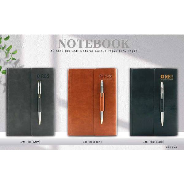 Notebook A5 Size 160 GSM Natural Colour Paper, 1176 Pages With Three Colour Options Manufacturers, Suppliers in Delhi