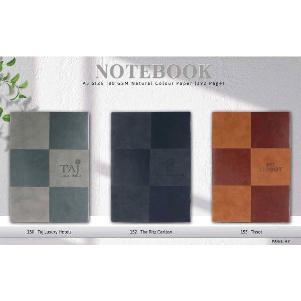 Notebook A5 Size 160 GSM Natural Colour Paper, 1192 Pages, Three Colour Choices Manufacturers, Suppliers in Delhi