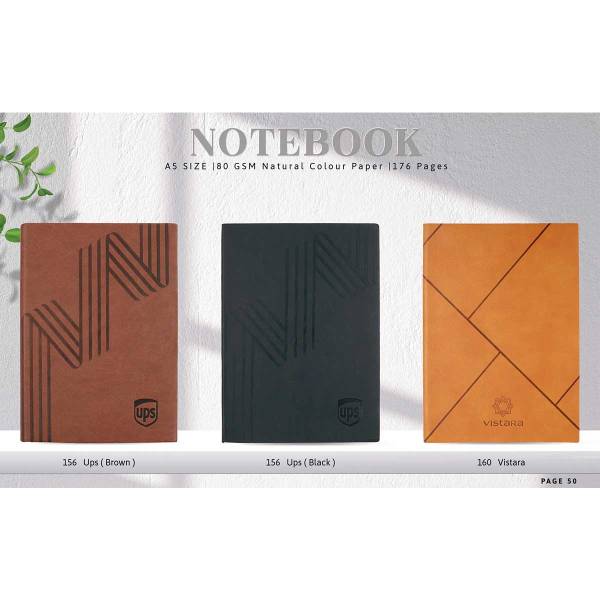 Notebook A5 Size 160 GSM Natural Colour Paper, 176 Pages For Easy Writing Manufacturers, Suppliers in Delhi