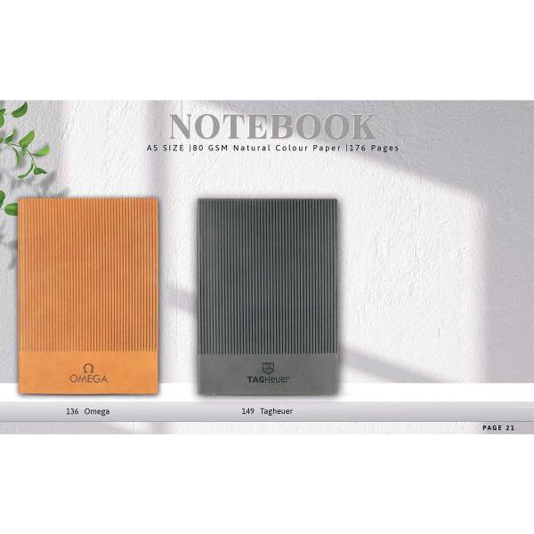 Notebook A5 With 80 GSM Natural Colour Paper, 176 Pages For School & Office Manufacturers, Suppliers in Delhi