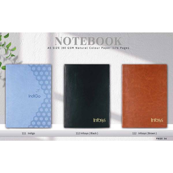 Notebook With 160 GSM Natural Colour Paper And 1176 Pages, Three Colours Available Manufacturers, Suppliers in Delhi