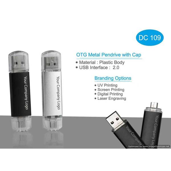 OTG Metal Pendrive With Cap Manufacturers, Suppliers in Jasola