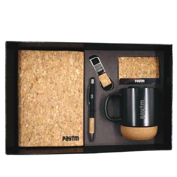 Personalized 5 In 1 Cork Gift Set For Promotions Manufacturers, Suppliers in Maharashtra