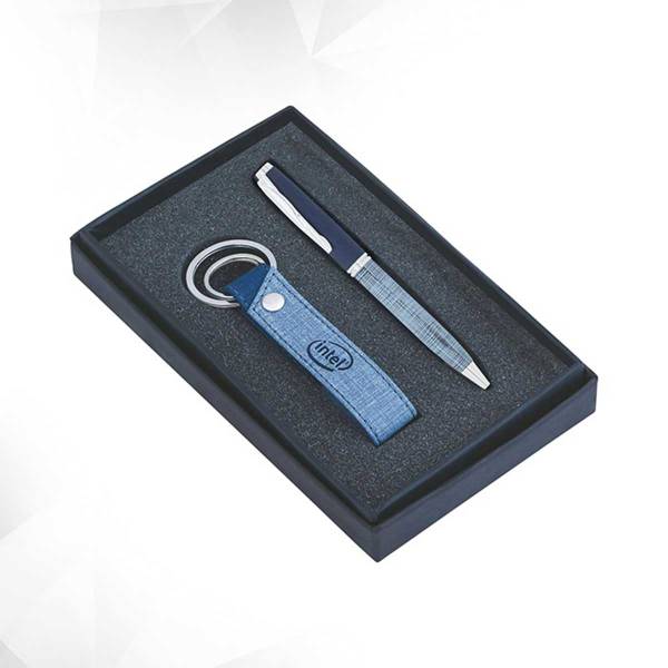 Premium Blue Metal Pen And Key Chain Gift Set Manufacturers, Suppliers in Maharashtra