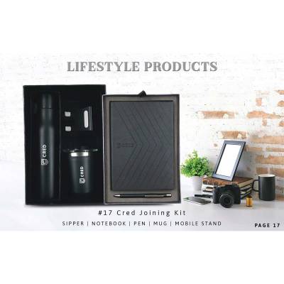 Premium Cred Joining Kit Corporate Gift Set in Black Ideal for Gifting Manufacturers in Ahmedabad