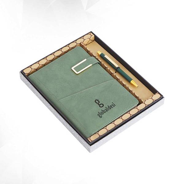 Premium Sea Green PU Executive Gift Set For Business Gifting Manufacturers, Suppliers in Maharashtra