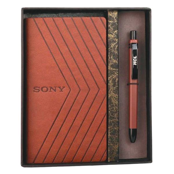 Promotional Customizable PU Notebook And Metal Pen Set Manufacturers, Suppliers in Maharashtra