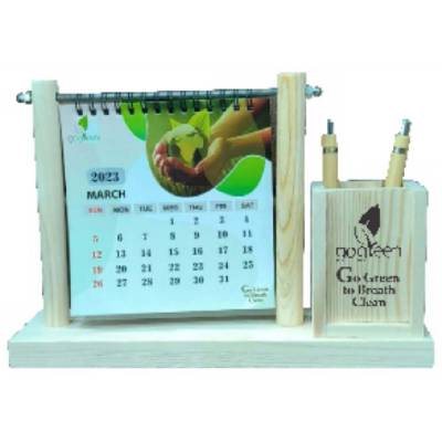 Screen Printed Wooden Table Stand for Corporate Gifting Manufacturers in Aligarh